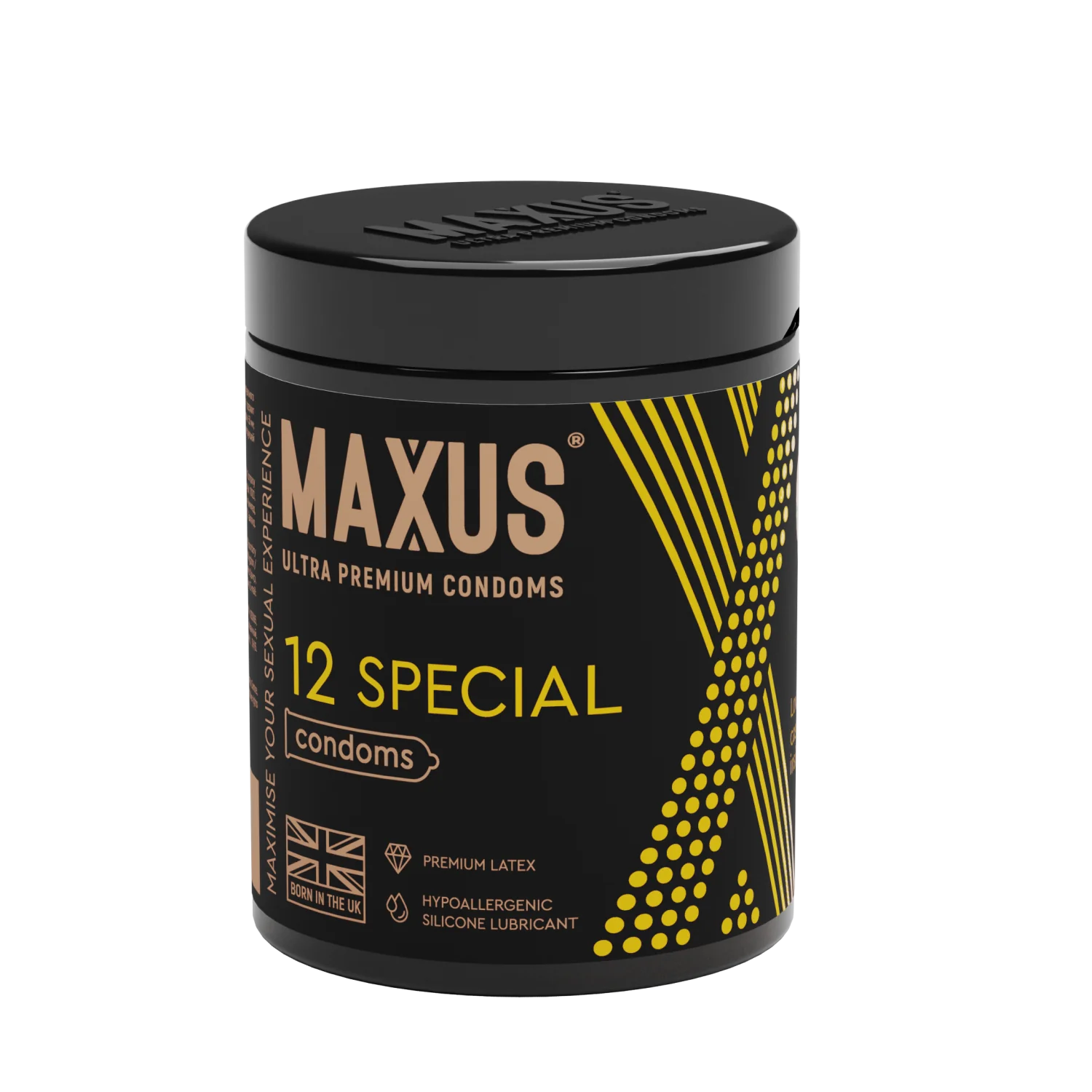 Презервативы MAXUS Special №12 с железным кейсом, точечно-ребристые X-Edition, 12 шт_4