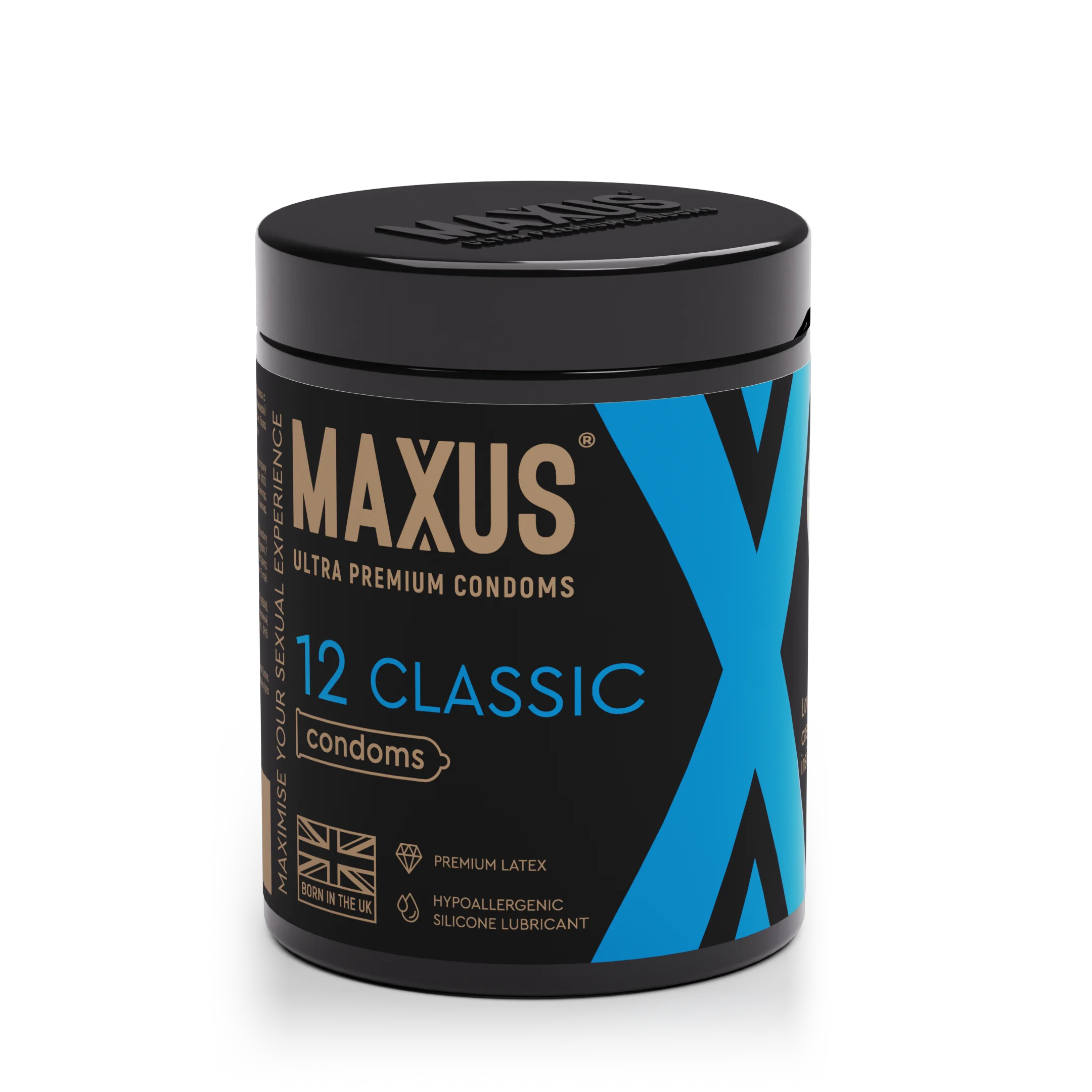 Презервативы MAXUS Classic №12 в железном кейсе, классические X-Edition, 12 шт_1