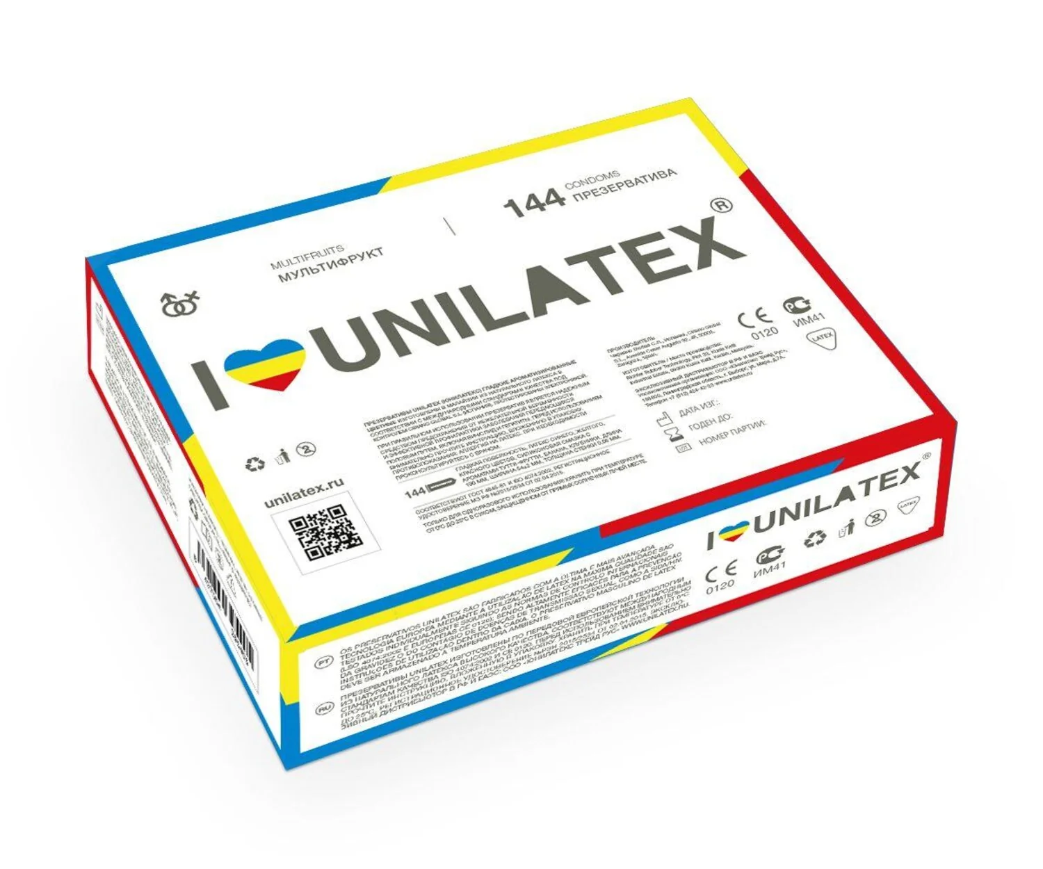 Презервативы фруктовые Unilatex Multifruits 144 шт_1