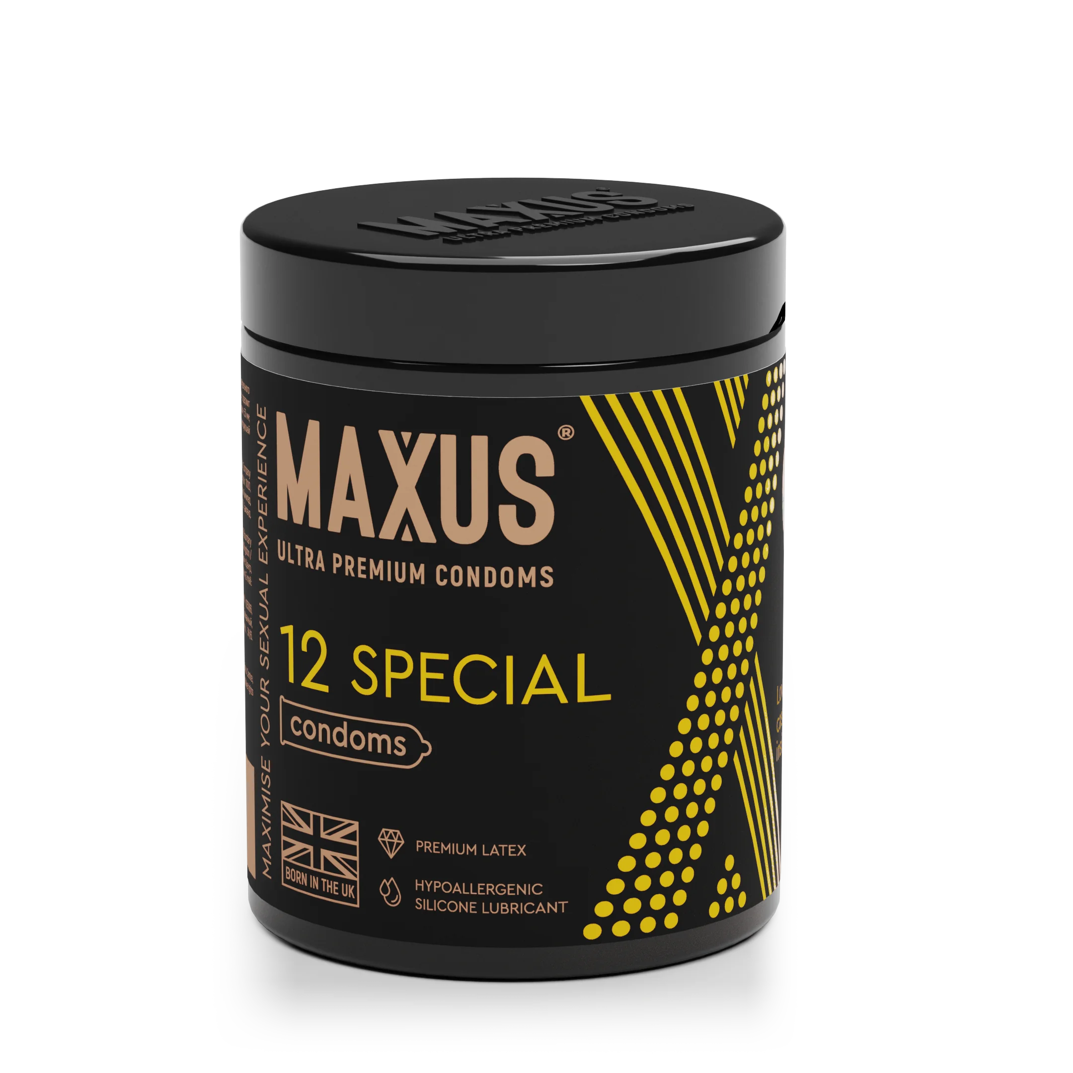 Презервативы MAXUS Special №12 с железным кейсом, точечно-ребристые X-Edition, 12 шт_3