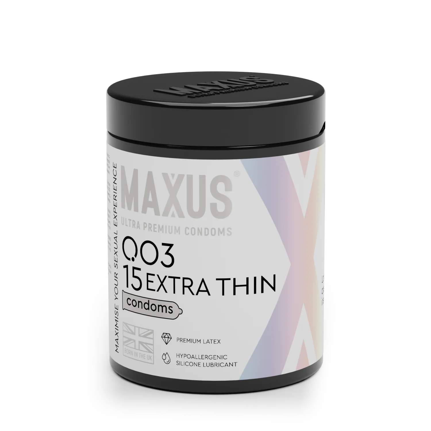 Презервативы MAXUS 003 №15 с железным кейсом, экстремально тонкие X-Edition, 15 шт_1