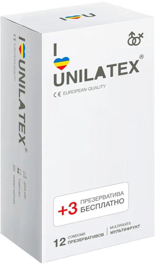 Презервативы фруктовые Unilatex Multifruits 12 шт+3 шт  _1