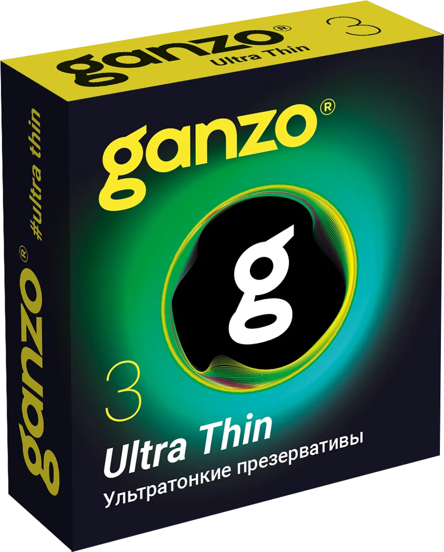 Презервативы Ganzo Ultra thin, ультратонкие, латекс, 18 см, 3 шт_1