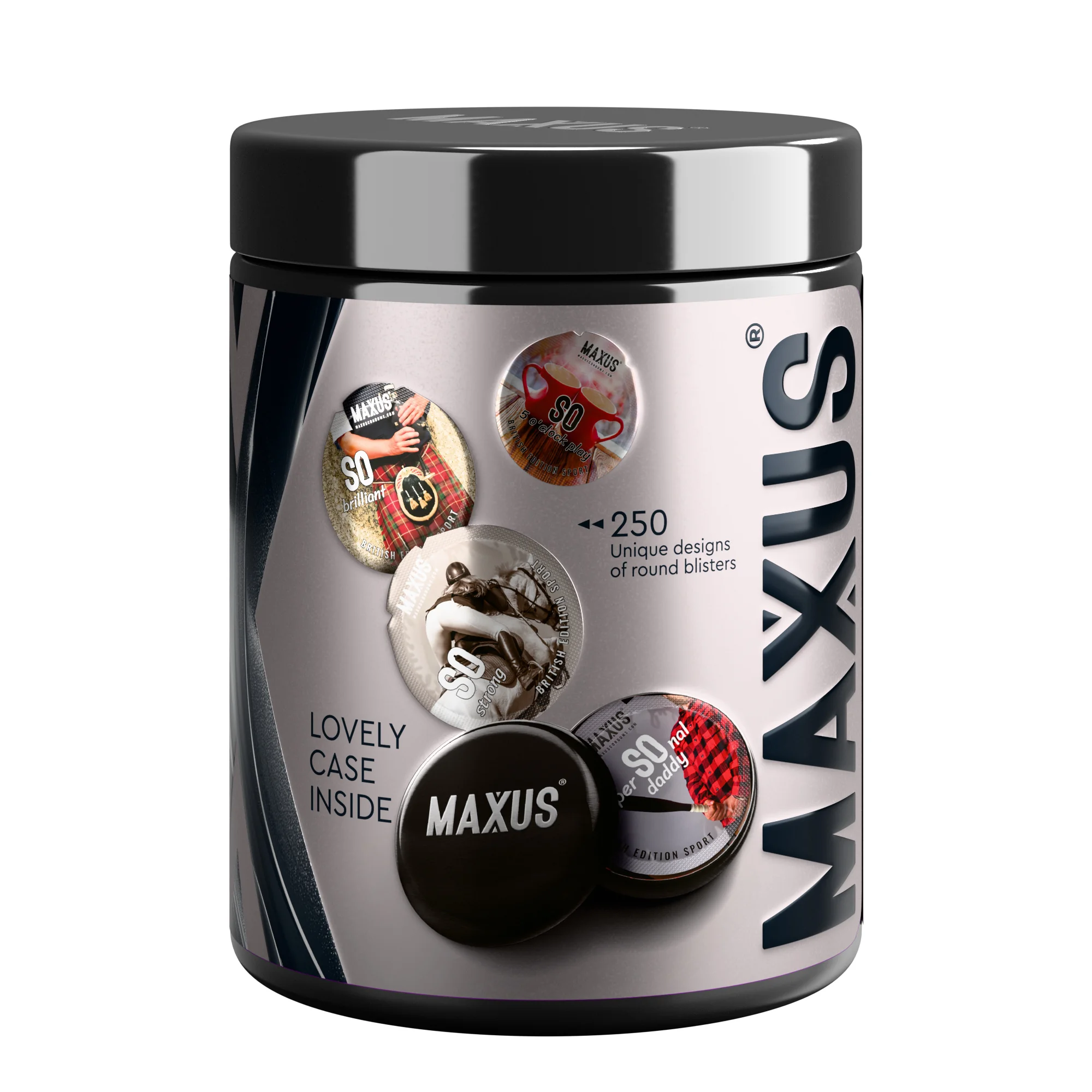 Презервативы MAXUS Extra Strong №15 с железным кейсом, черные, утолщенные, 15 шт_2