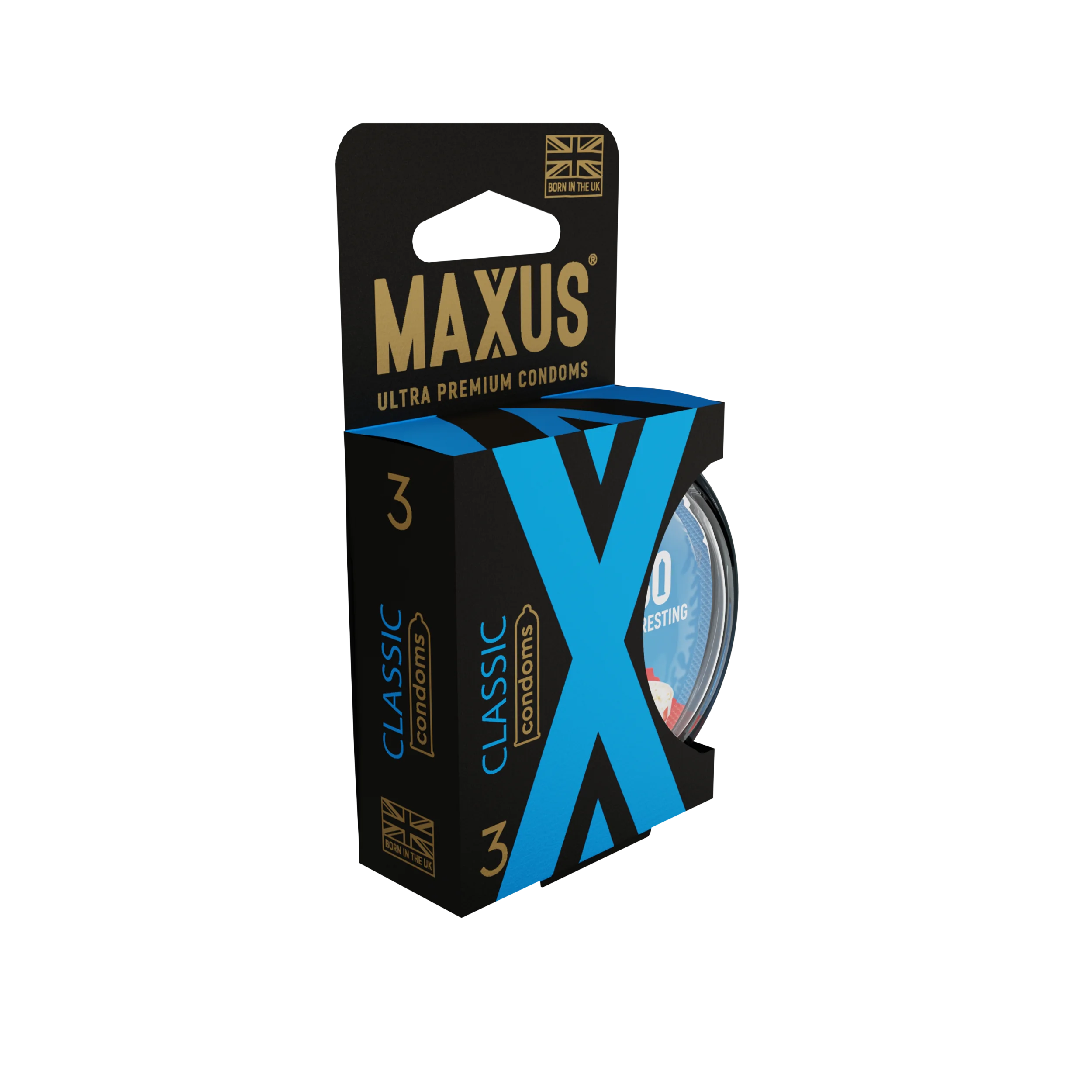 Презервативы MAXUS Classic №3 в пластиковом кейсе, классические, X-Edition, 3 шт_1