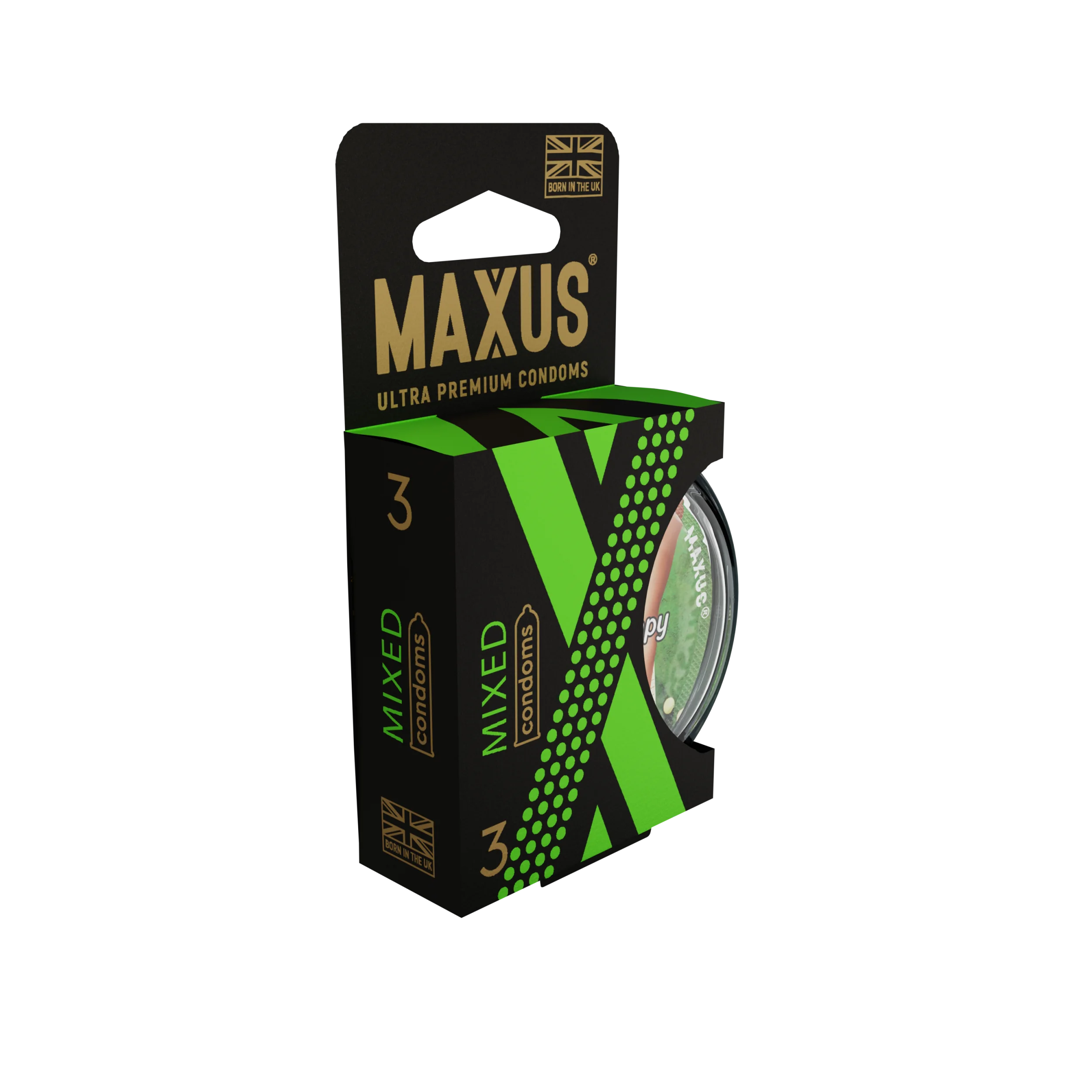 Презервативы MAXUS Mixed №3 в пластиковом кейсе, набор X-Edition, 3 шт_2