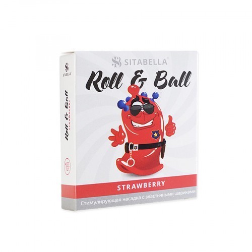 НАСАДКА СТИМУЛИРУЮЩАЯ SITABELLA R&B КЛУБНИКА 4 шарика арт. 1426_2
