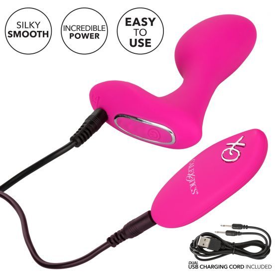 Перезаряжаемый массажер с управлением при помощи пульта CalExotics Silicone Remote G Spot Arouser_3