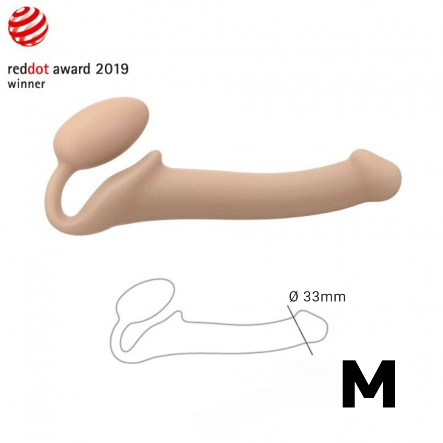 Гибкий страпон Strap-on-me Semi-Realistic, телесный, M_6