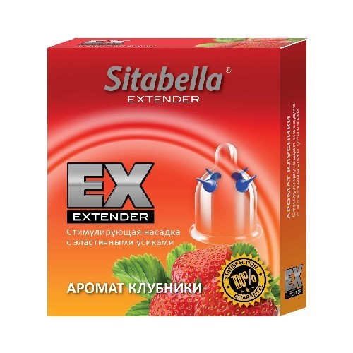 Насадка стимулирующая Extender Клубника (усы), арт. 1403_2