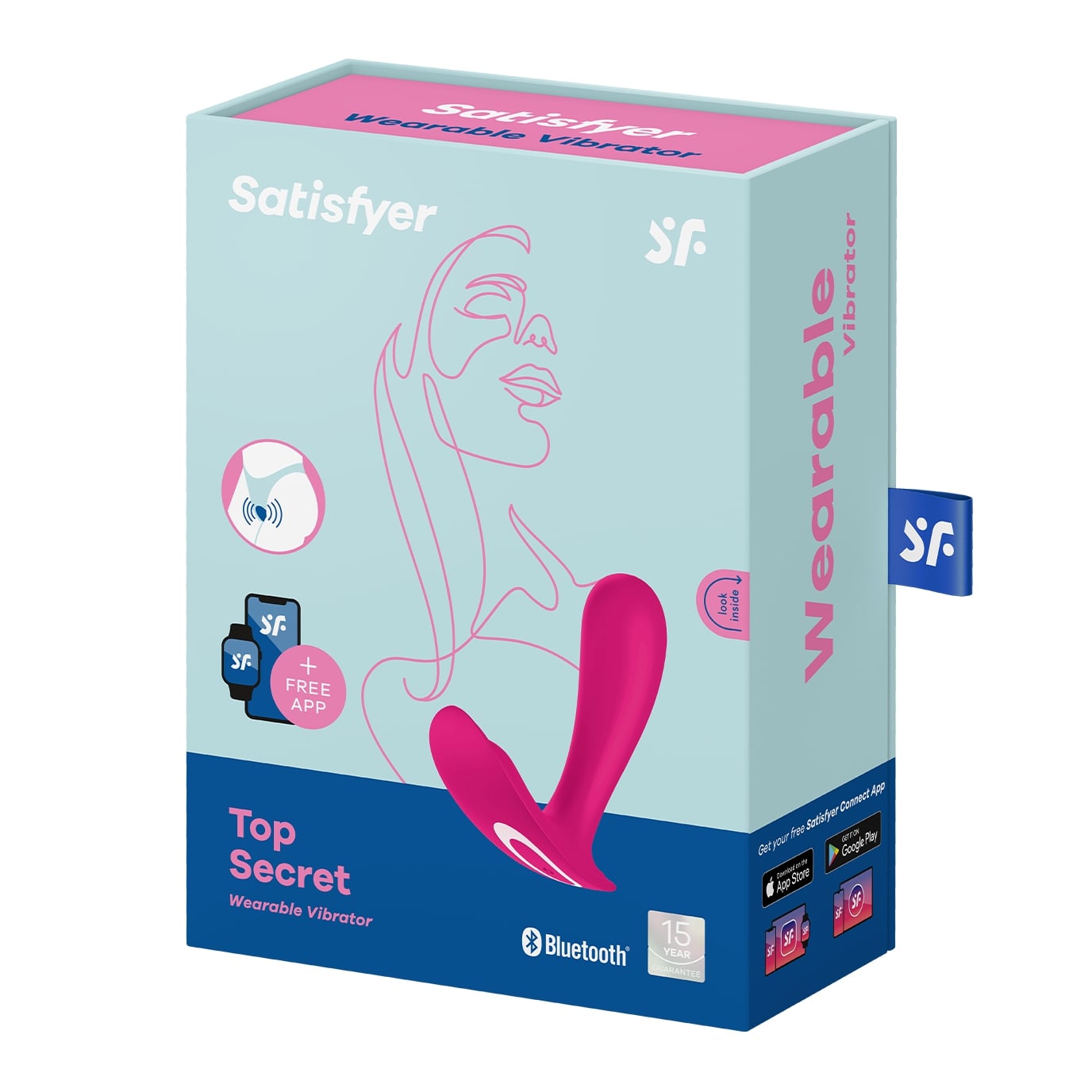 Бесшумный вибромассажер Satisfyer Top Secret для ношения и стимуляции точки G_1
