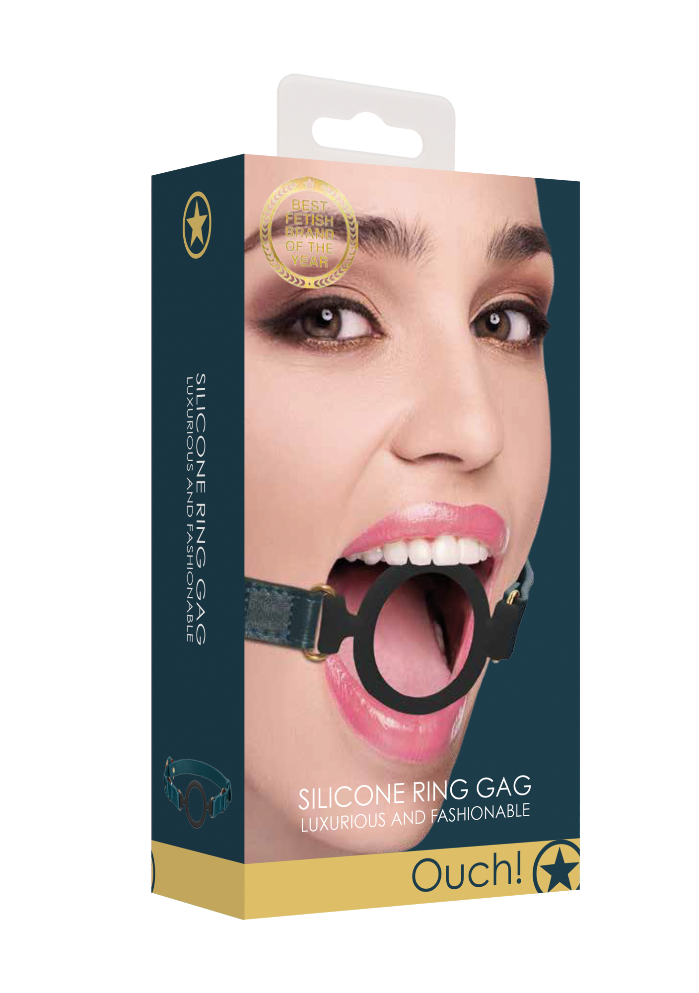 Кляп с креплением Ouch Ouch! - Silicone Ring Gag - Green_1