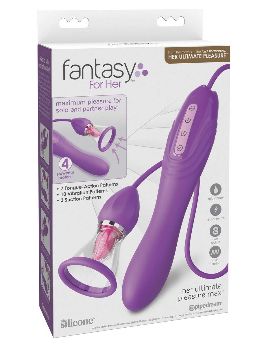 Вибростимулятор с помпой и имитатором языка Her Ultimate Pleasure Max_2