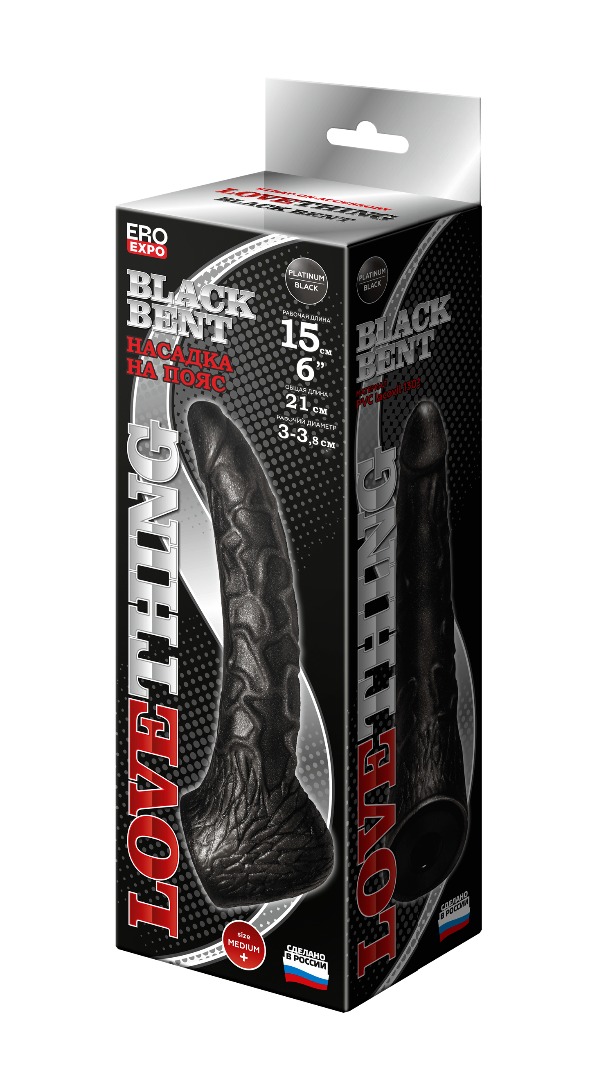 Втулка анальная black bent, l 150 мм, d 35 мм цвет чёрный арт. 132304_1