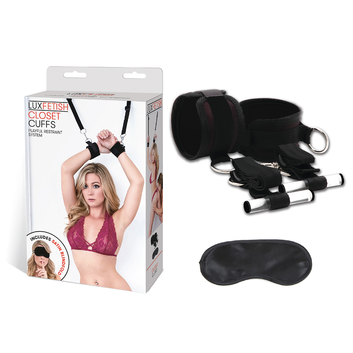 Черные фиксаторы с креплением к двери Closet cuffs_2