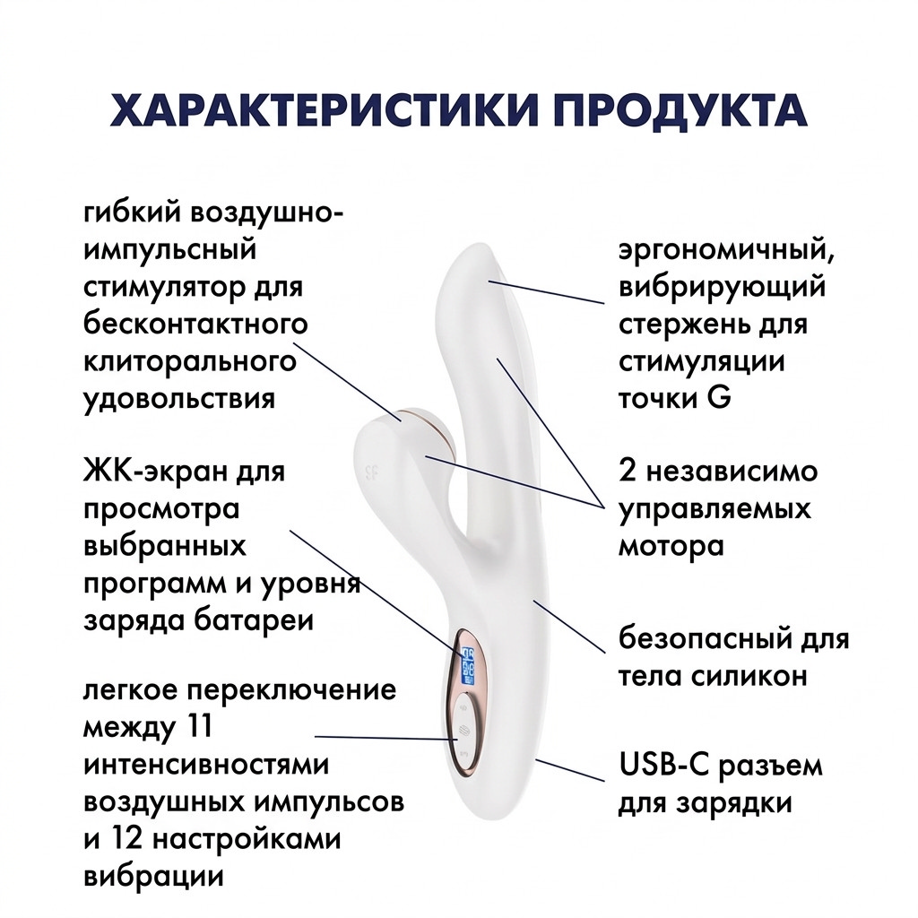 Вибромассажер с вакуумной стимуляцией клитора Satisfyer Pro G-Spot Rabbit_2