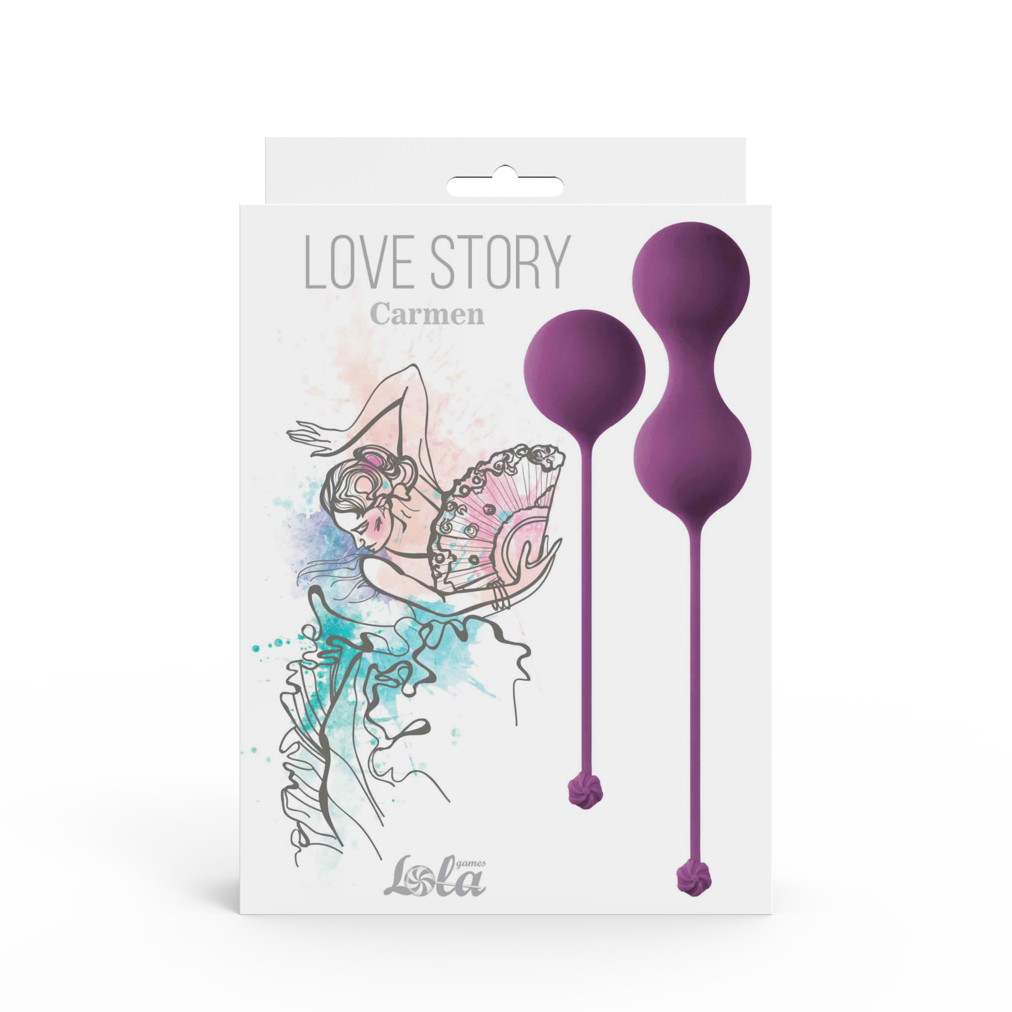 Набор вагинальных шариков Love Story Carmen Lavender Sunset_3