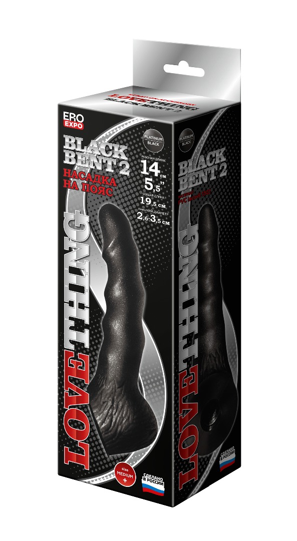 Втулка анальная black bent 2, l 140 мм, d 30 мм цвет чёрный арт. 132104_1