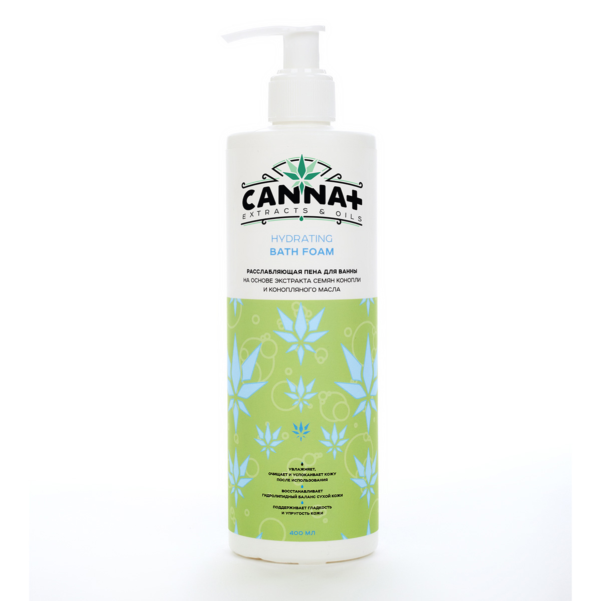 Расслабляющая пена для ванны CANNA+ Hydrating Bath Foam 400 мл_2