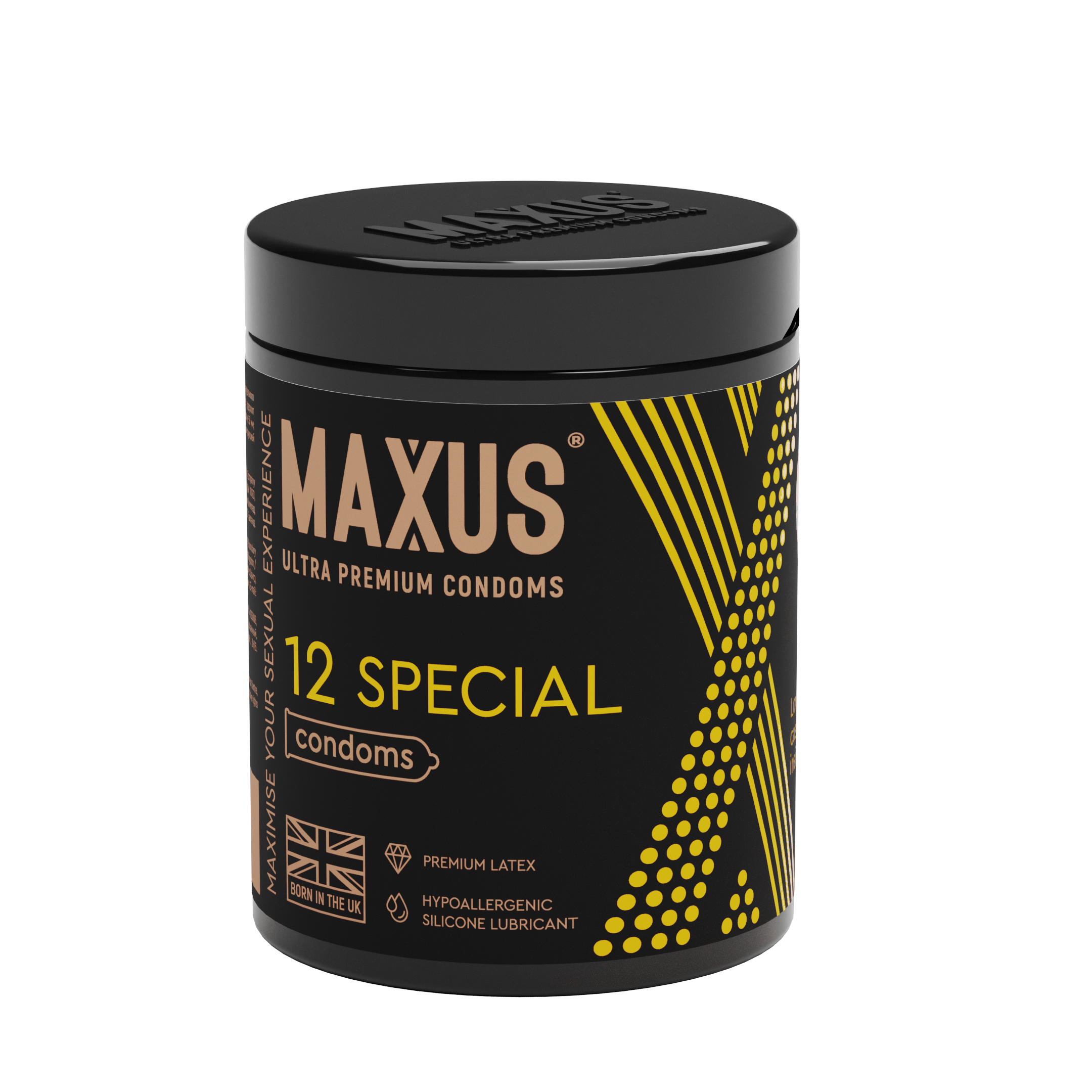 Презервативы MAXUS Special №12 с железным кейсом, точечно-ребристые X-Edition, 12 шт_4