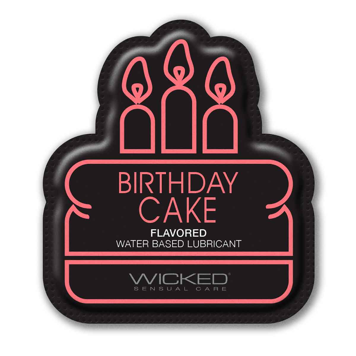Лубрикант со вкусом торта с кремом WICKED AQUA Birthday cake 3 мл_2