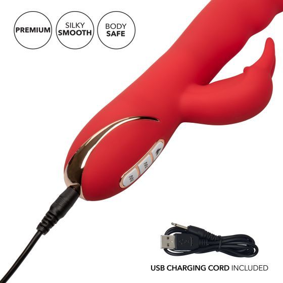 Ультра мягкий перезарежаемый вибромассажер кролик с функцией нагрева Heated Silicone Ultra-Soft Rabb_3