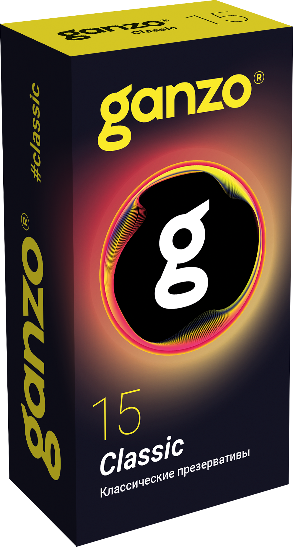 Презервативы Ganzo Classic, классические, латекс, 18 см, 15 шт_1