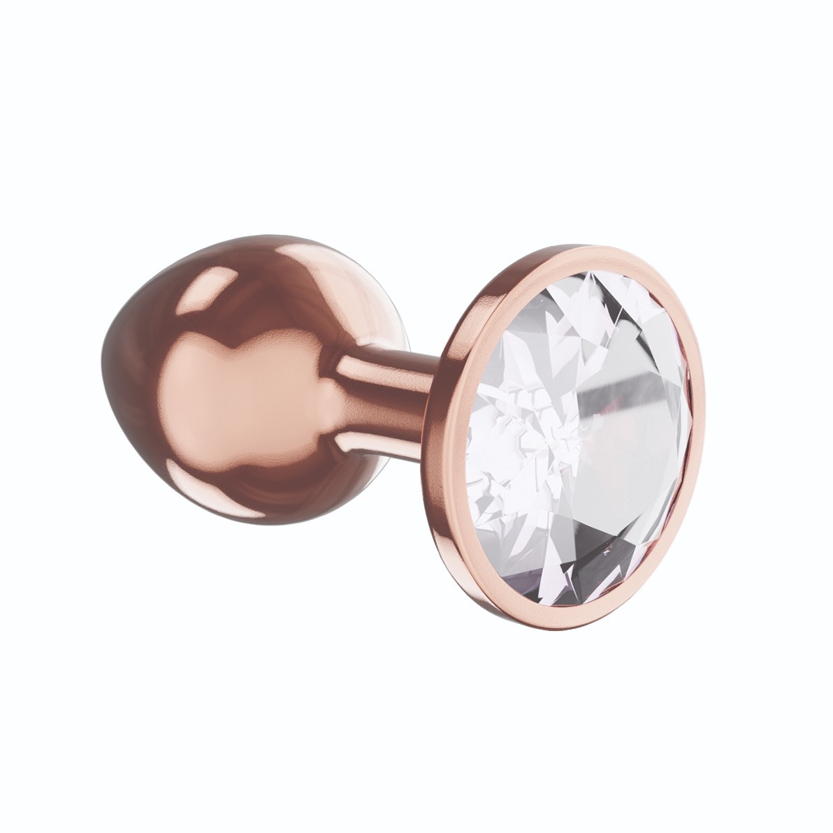 Анальная Пробка Diamond Moonstone Shine L Розовое Золото_1