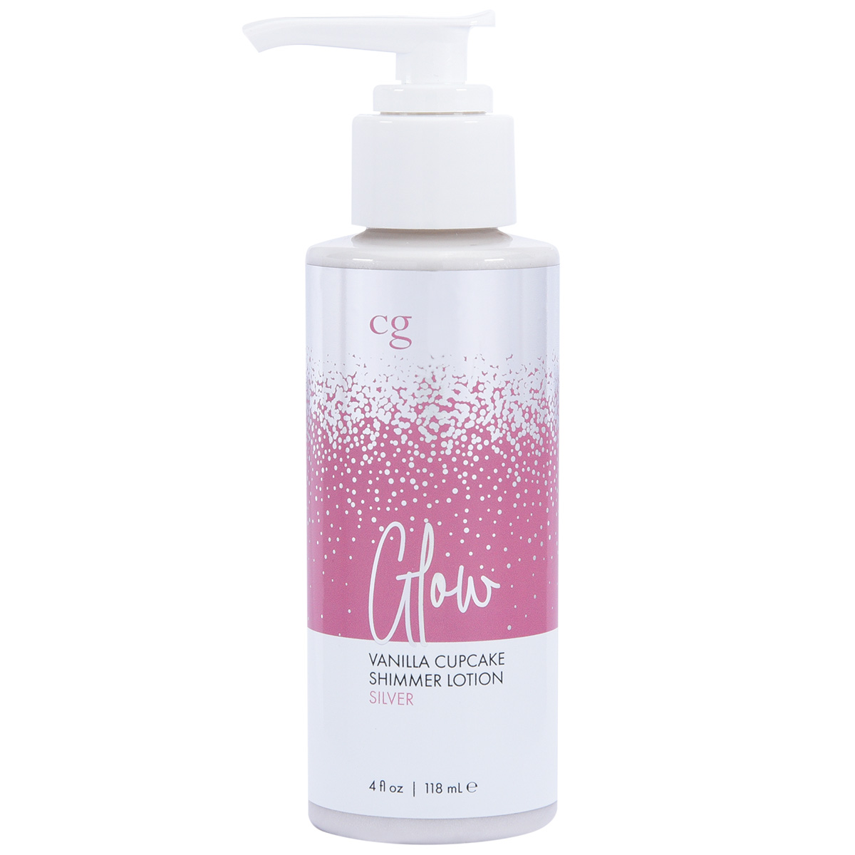 Мерцающий лосьон для тела CG GLOW Vanilla Cupcake Shimmer Lotion серебряные блестки 118 мл_2