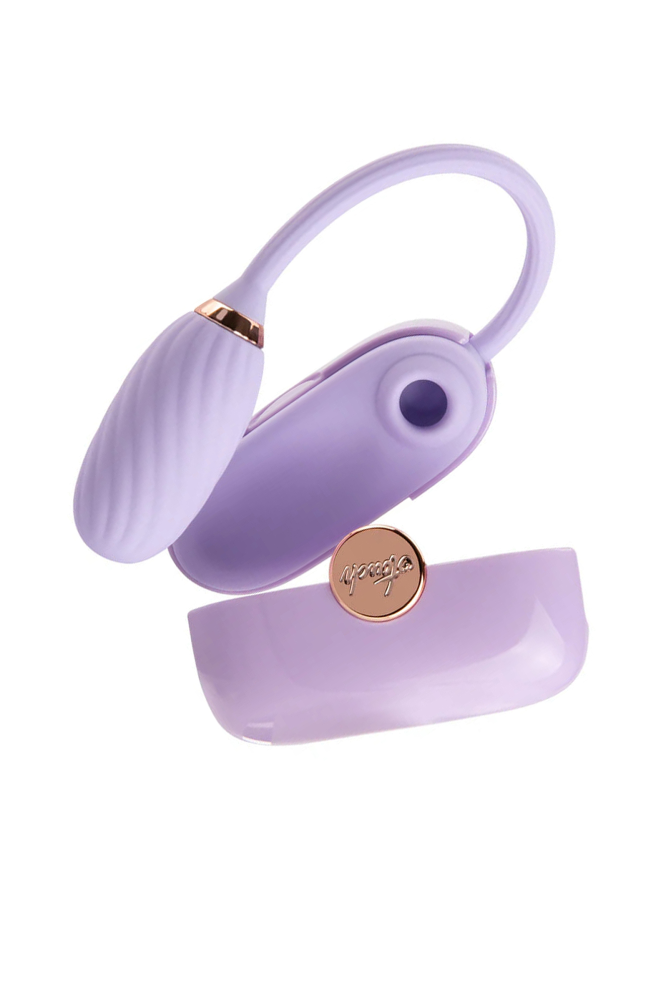 Виброяйцо и вакуумный стимулятор 2 в 1 OTOUCH Louis Vibrate, силикон, фиолетовый, 13,8 см_2