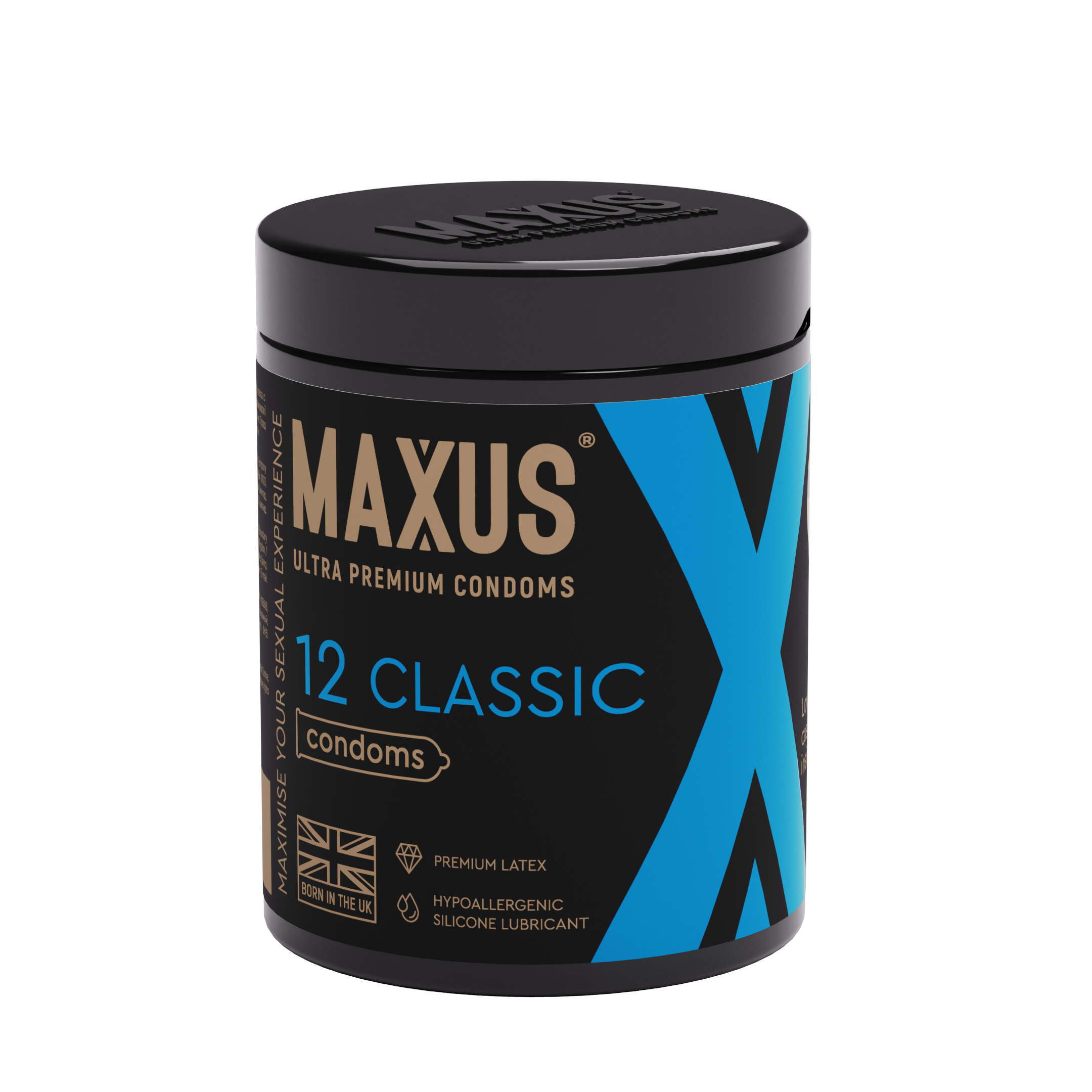 Презервативы MAXUS Classic №12 в железном кейсе, классические X-Edition, 12 шт_2