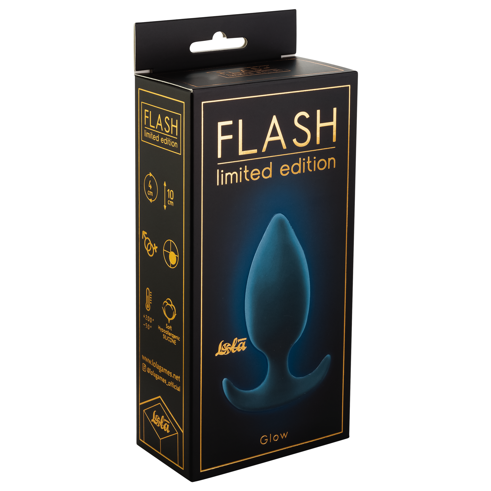 Анальная пробка со смещенным центром тяжести Flash Gleam_1