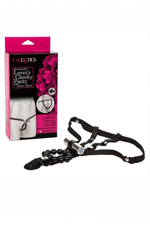 Перезарежаемые стимулирующие трусики с вибрацией Rechargeable Lover's Cheeky Panty_1