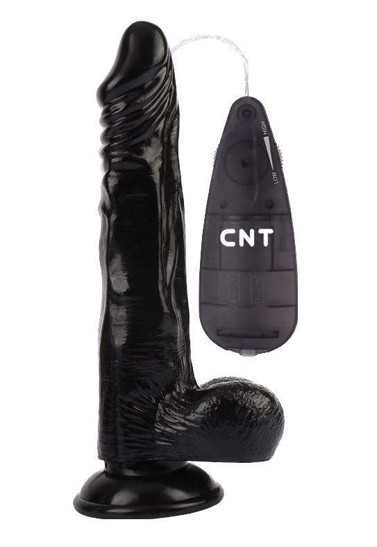 Вибратор CNT 8.5'' Vibrating Beginner Dildo Black_1
