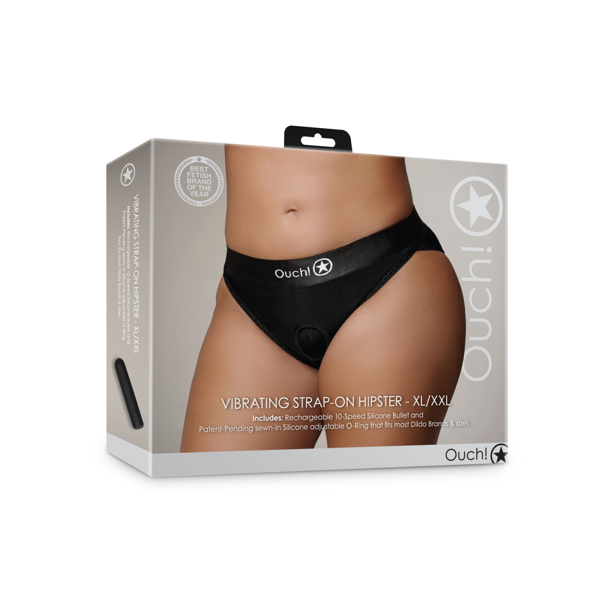 Трусики для страпона с вибропулей - XL/XXL_1