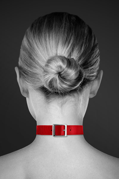 Чокер с кольцом COLLIER FETISH ROUGE_1