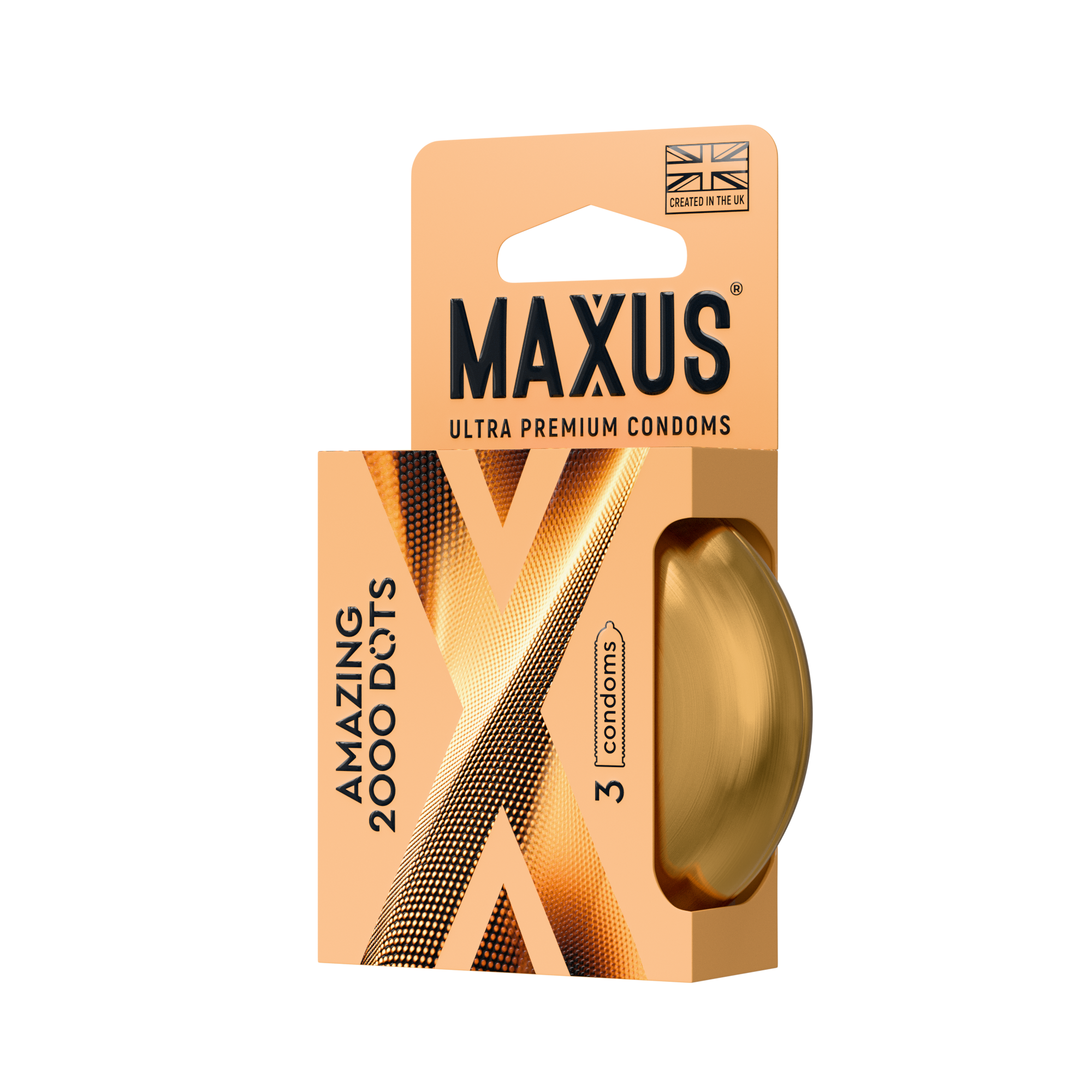 Презервативы MAXUS 2000 Amazing Dots №3 в железном кейсе, точечные, 3 шт_3