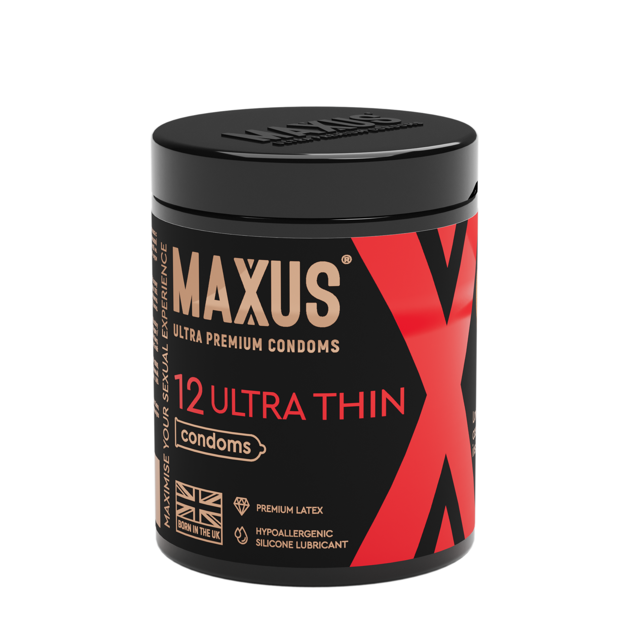 Презервативы MAXUS Ultra Thin №12 с железным кейсом, ультратонкие X-Edition, 12 шт_2
