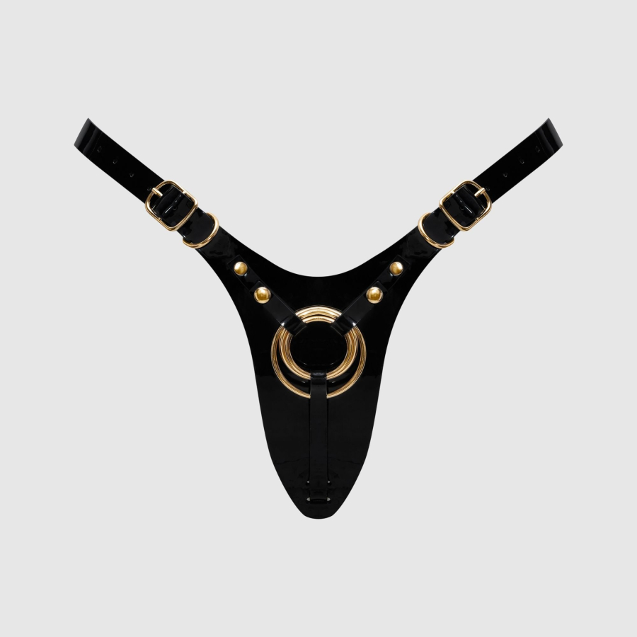 Трусики для страпона Strap-on-me HARNAIS SIMILI FABULOUS, черный_6