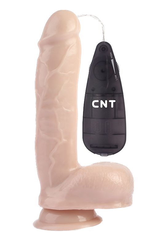 Вибратор CNT 9'' Stud Realistic Dildo Flesh_1