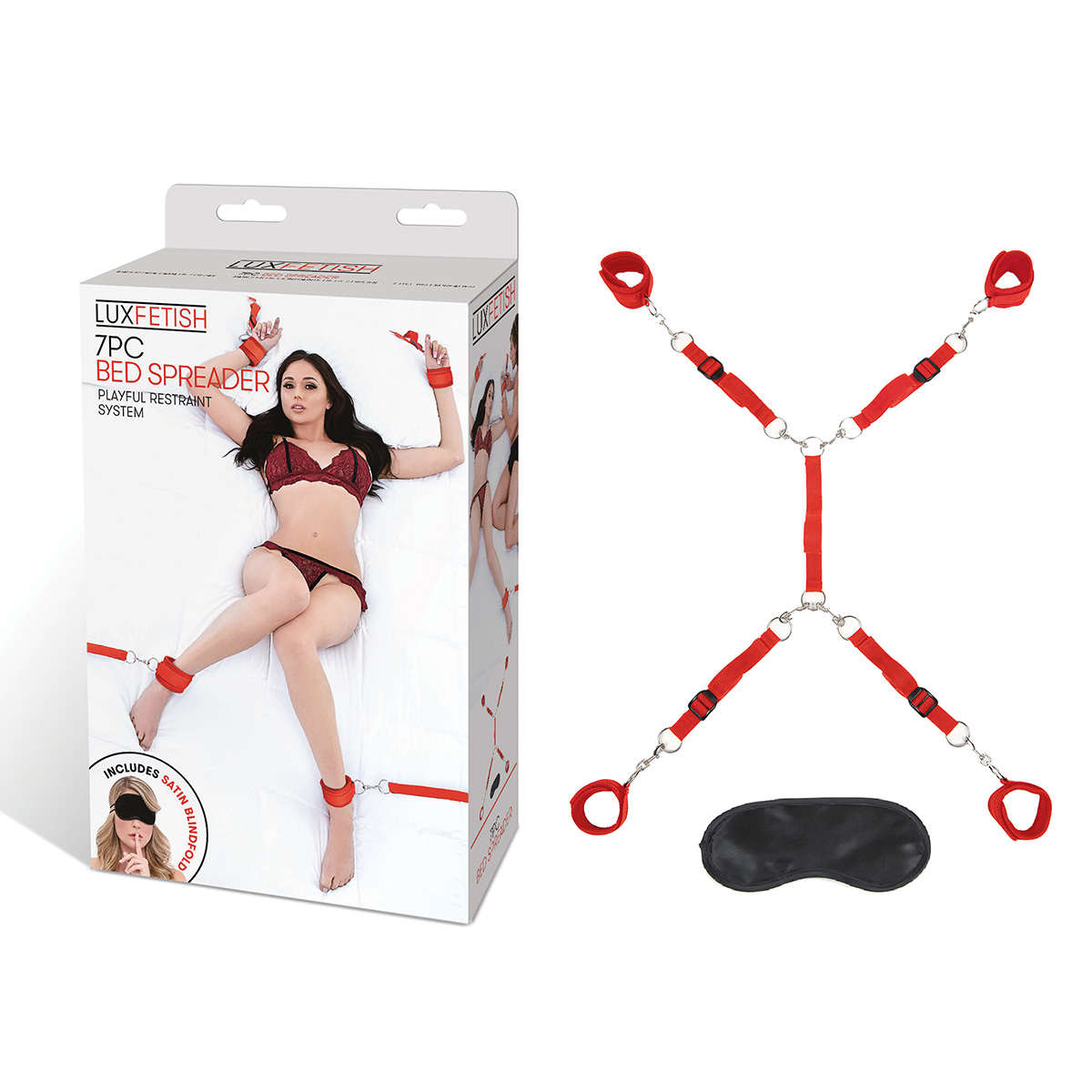 Фиксатор позиций для рук и ног красный Classic Bedspreader_2