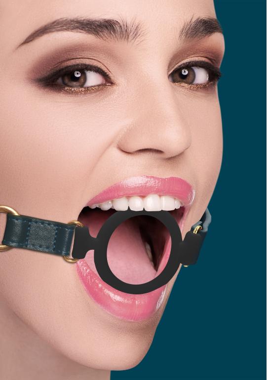 Кляп с креплением Ouch Ouch! - Silicone Ring Gag - Green_2