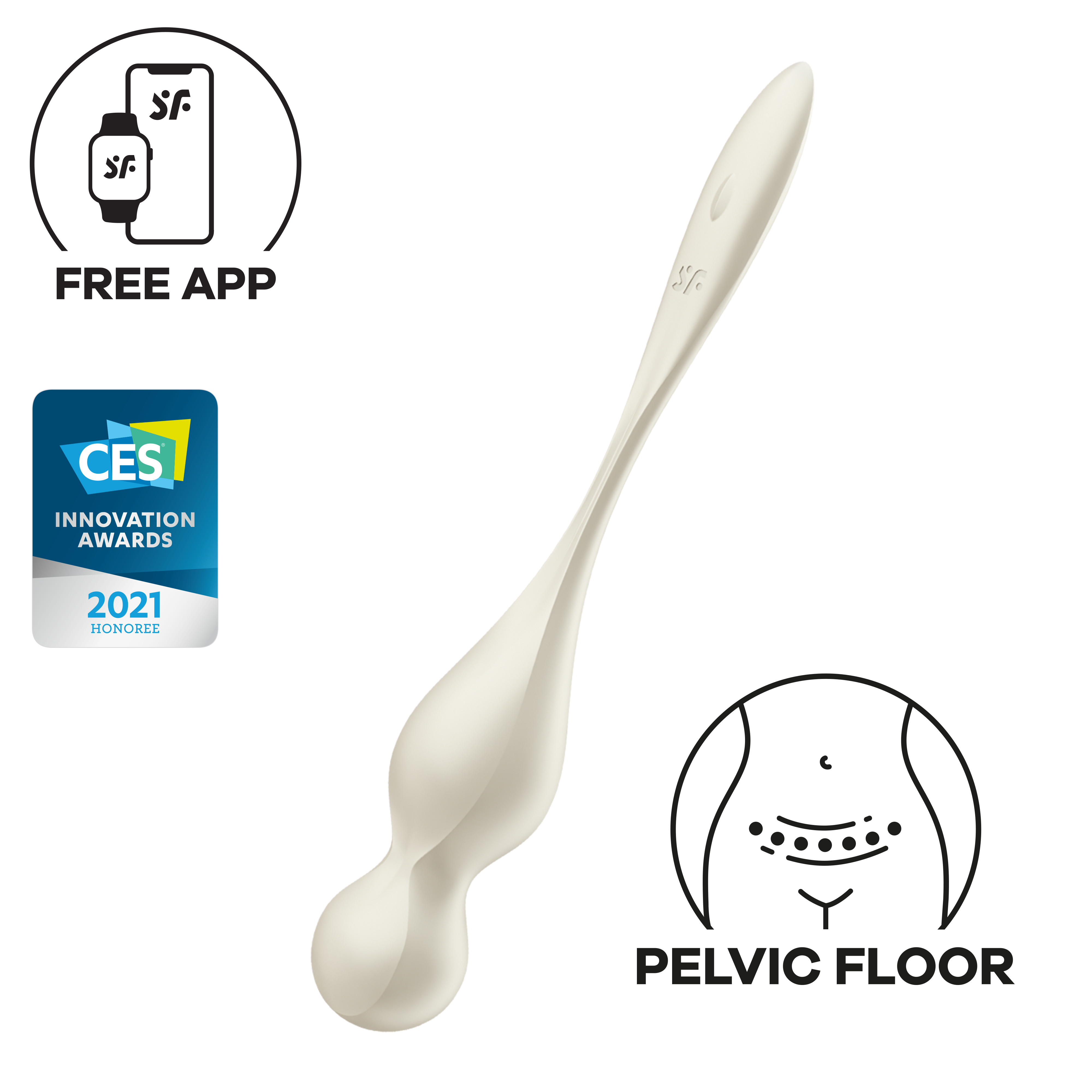 Вагинальные шарики Satisfyer Love Birds 1, белый_1