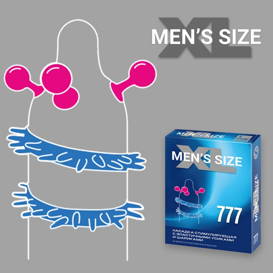 НАСАДКА СТИМУЛИРУЮЩАЯ SITABELLA MEN SIZE 777 арт. 1447_2