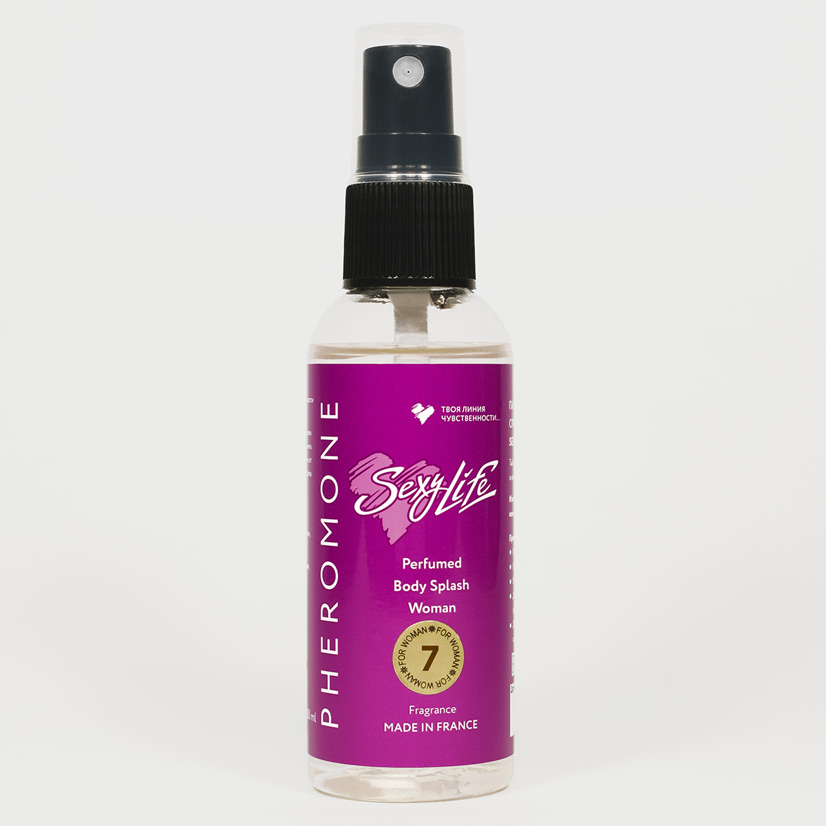 Парфюмированный спрей для тела Sexy Life №7 с феромонами для женщин 50 мл_1