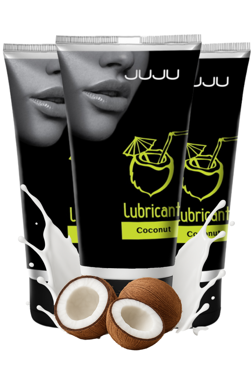Сет съедобных лубрикантов JUJU Кокос, 3х50ml 653JU_1