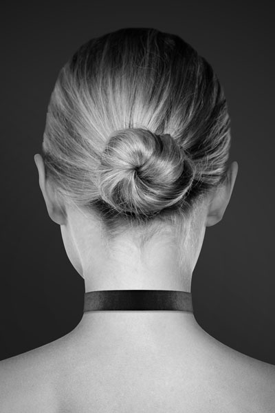 Чокер с замком сердце COLLIER PENDENTIF COEUR NOIR_1