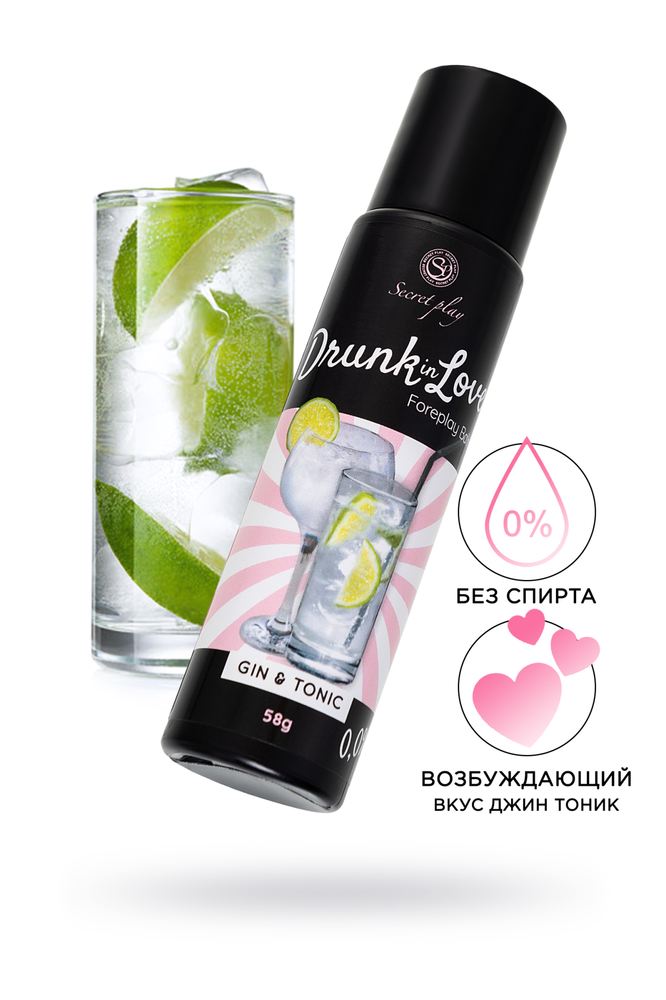 Интимный гель SECRET PLAY для сосков и интимных зон, со вкусом джин тоника, 58 г_1