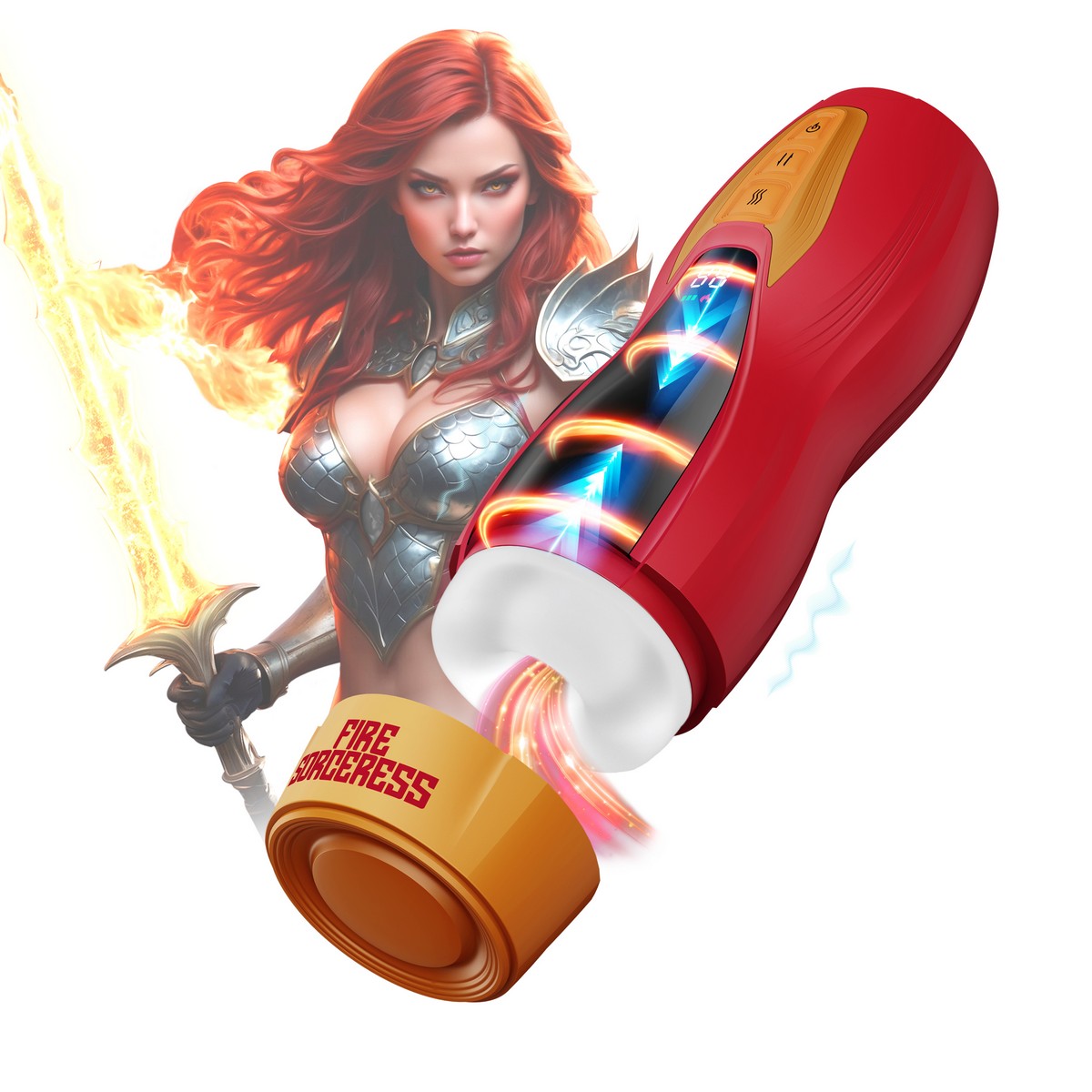 Интерактивный мастурбатор Masturs Fire Sorceress Solara. Нагрев, вибрация, движение._2