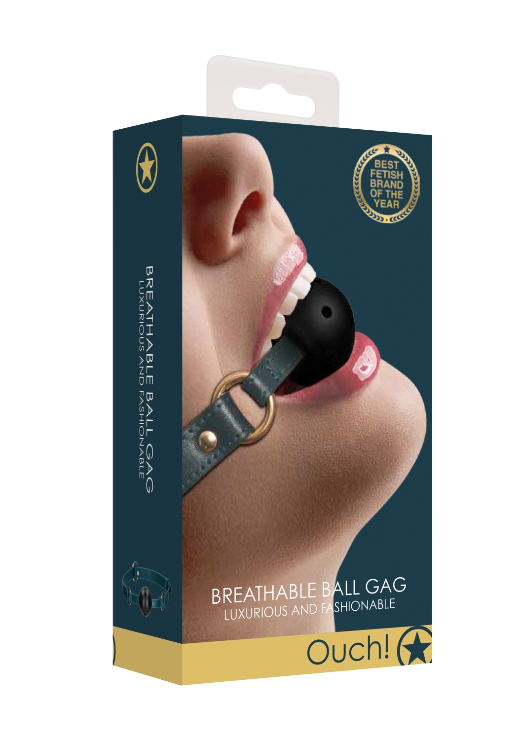 Кляп с креплением Ouch Ouch! - Breathable Ball Gag - Green_1